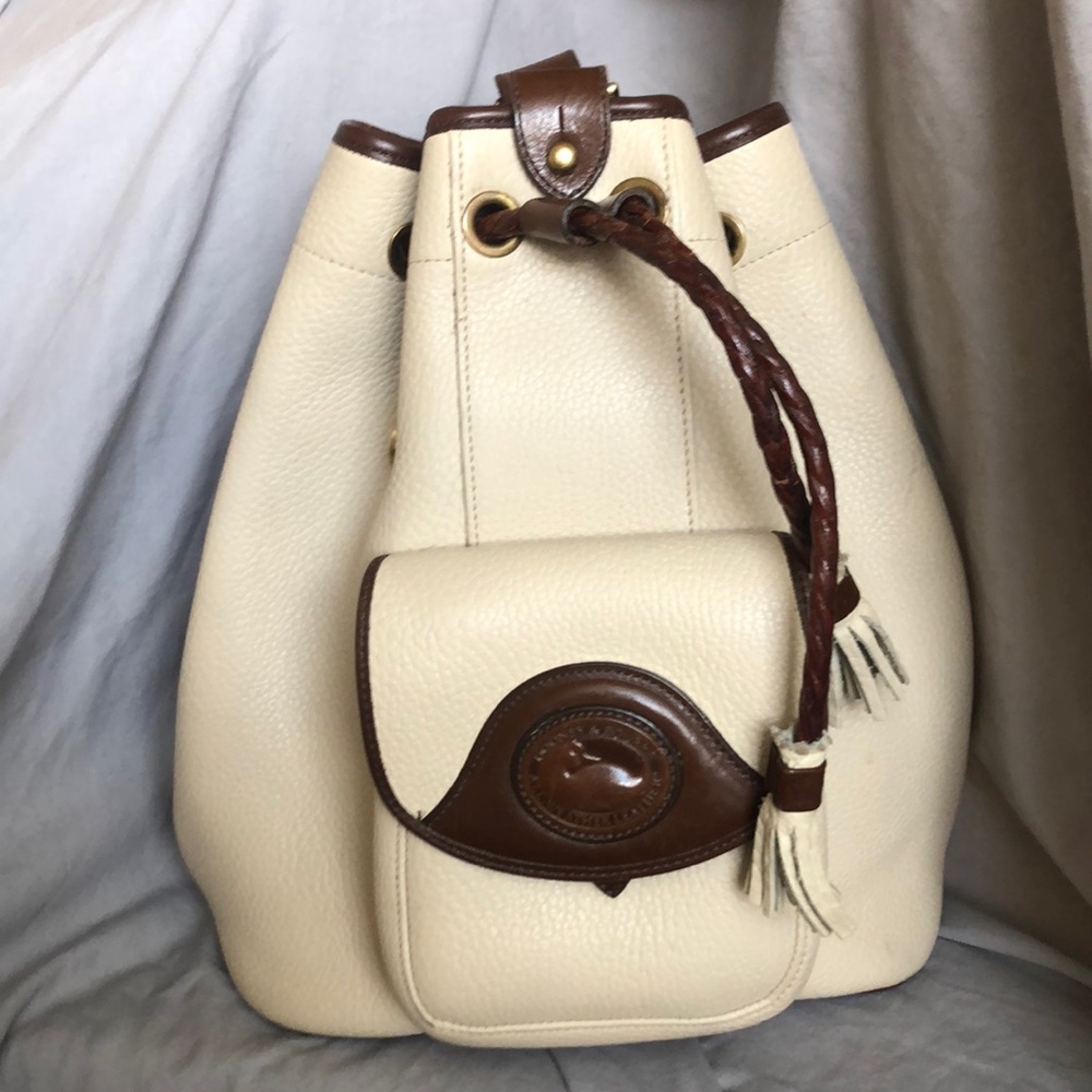 Vintage 90s D&B drawstring backpack sling purse